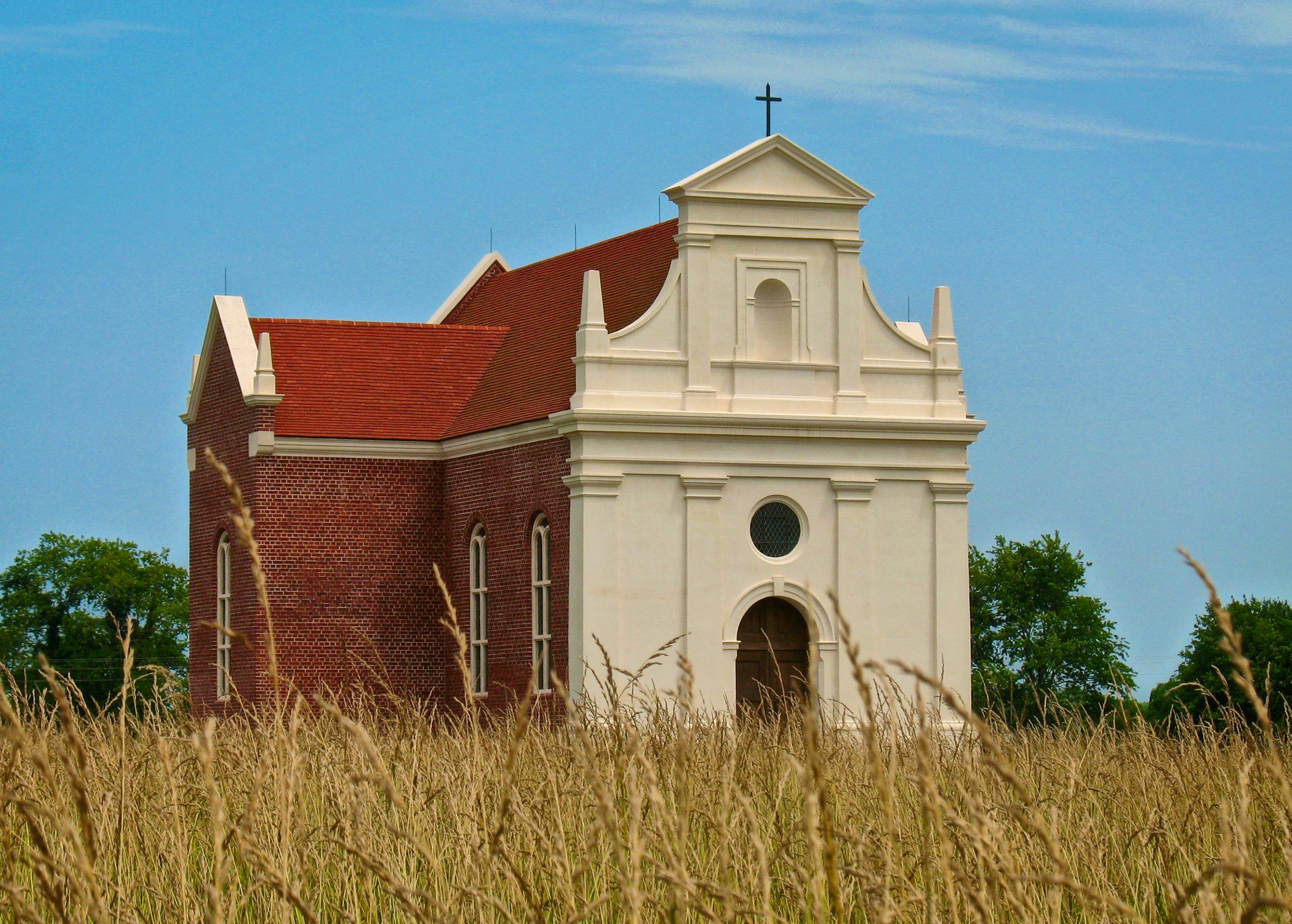 Brick Chapel (ca. 1667) stands as a symbol of religious tolerance in early Maryland.