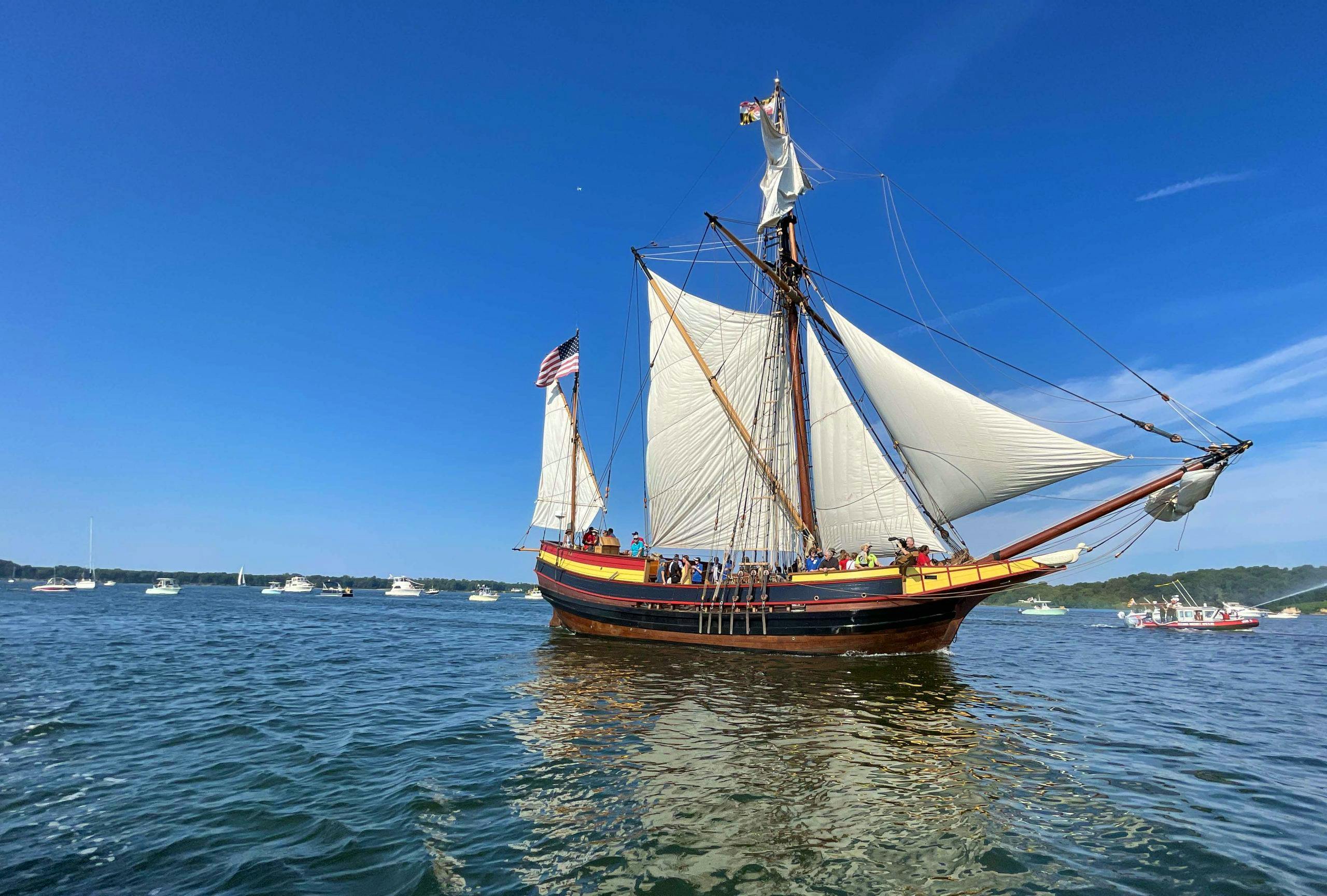 Chesapeake Bay Media (video) Maryland Dove Arrives in Historic St. Mary’s City